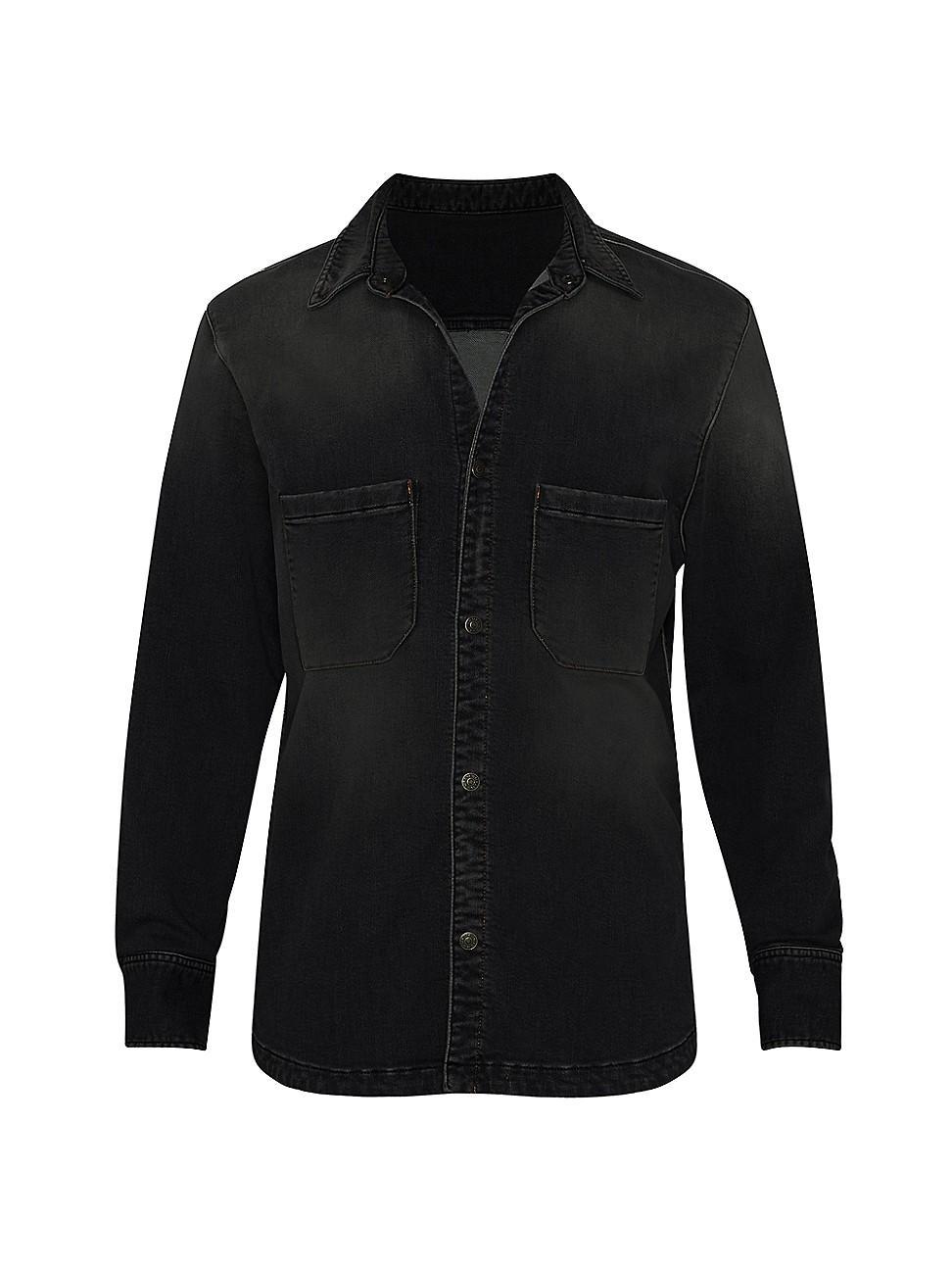 Mens Marcus Coated Denim Shirt Jacket Product Image