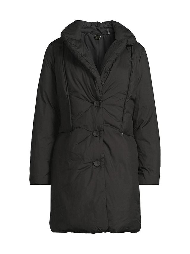 Womens Meg Quilted Button-Front Coat Product Image