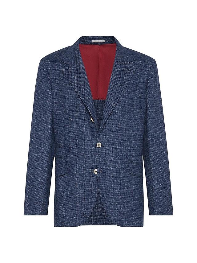 Mens Flecked Silk, Wool and Cashmere Blazer Product Image