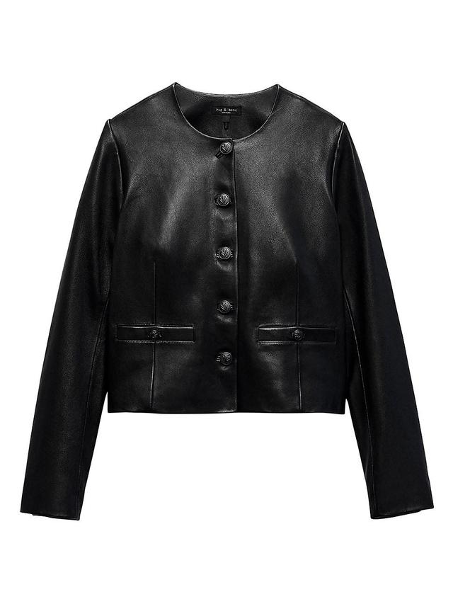 Womens Carmen Leather Jacket Product Image