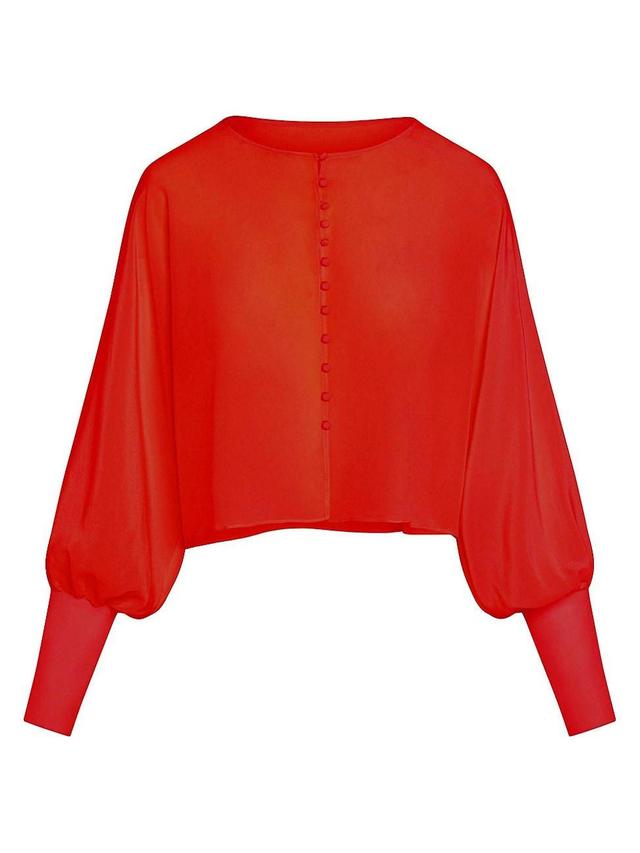 Womens Candy Button Front Bolero Top Product Image