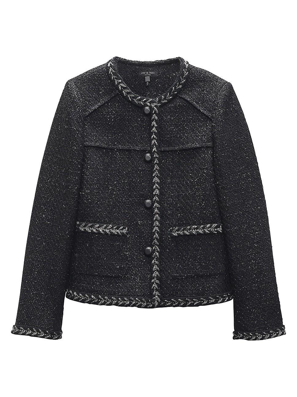 Womens Mirabelle Tweed Button-Up Jacket product image