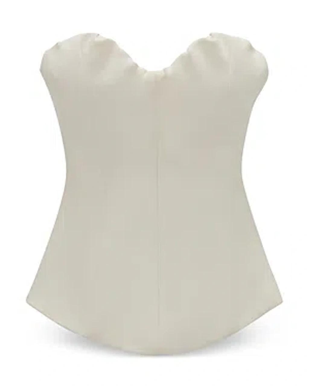 Corset Top In White Product Image