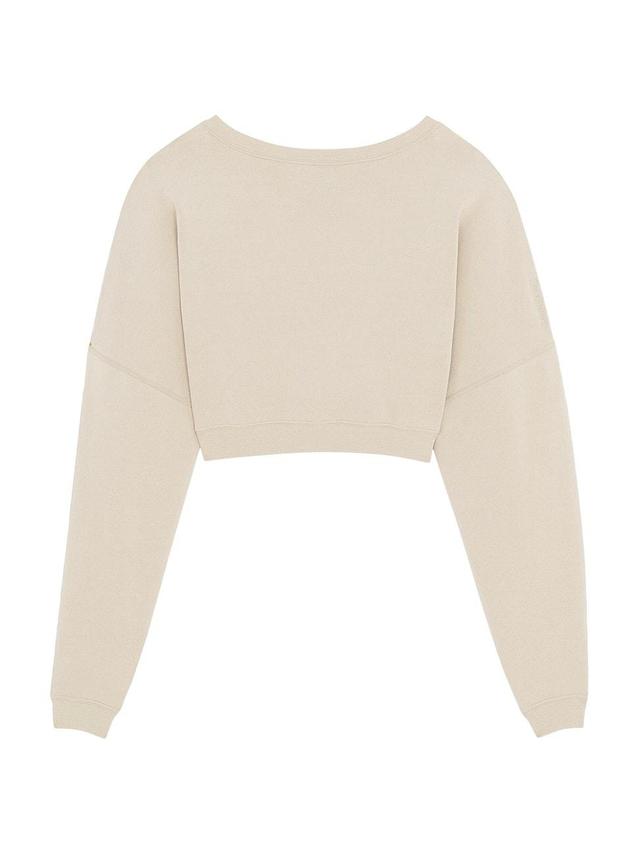 Womens Cropped Sweatshirt Product Image