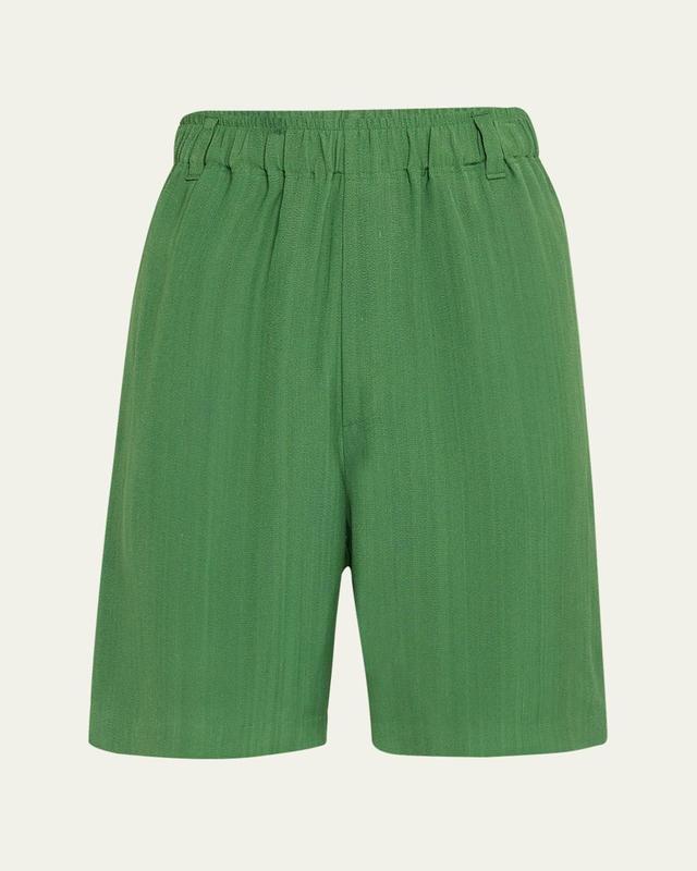 Mens Elastic-Waist Bermuda Shorts Product Image