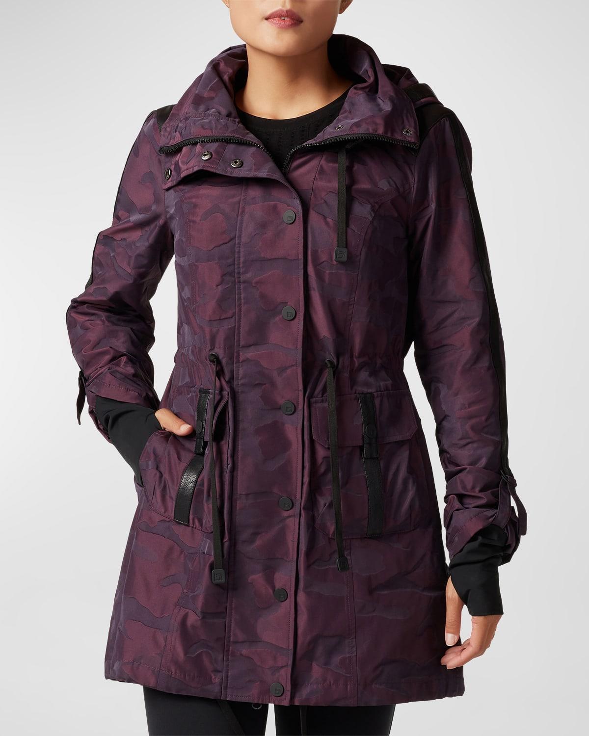 Camo-Print Hooded Anorak Jacket Product Image