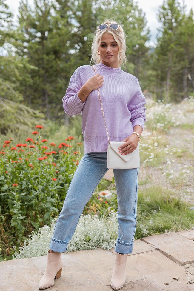 A Great Escape Lilac Oversized Sweater Product Image