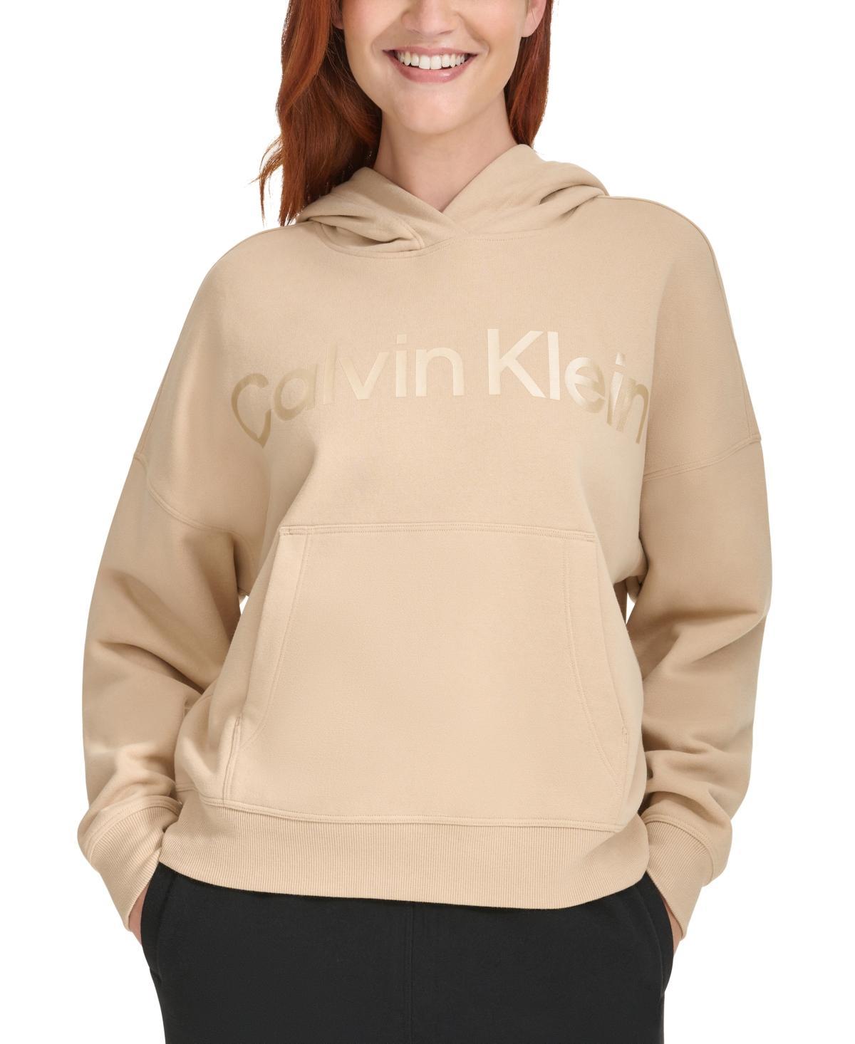 Calvin Klein Performance Womens Fleece Logo Hoodie Product Image