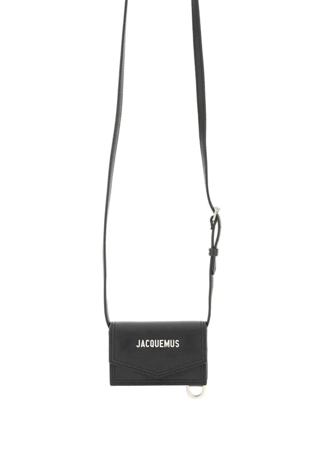 JACQUEMUS Le Porte Azur Crossbody Cardholder In Black Product Image