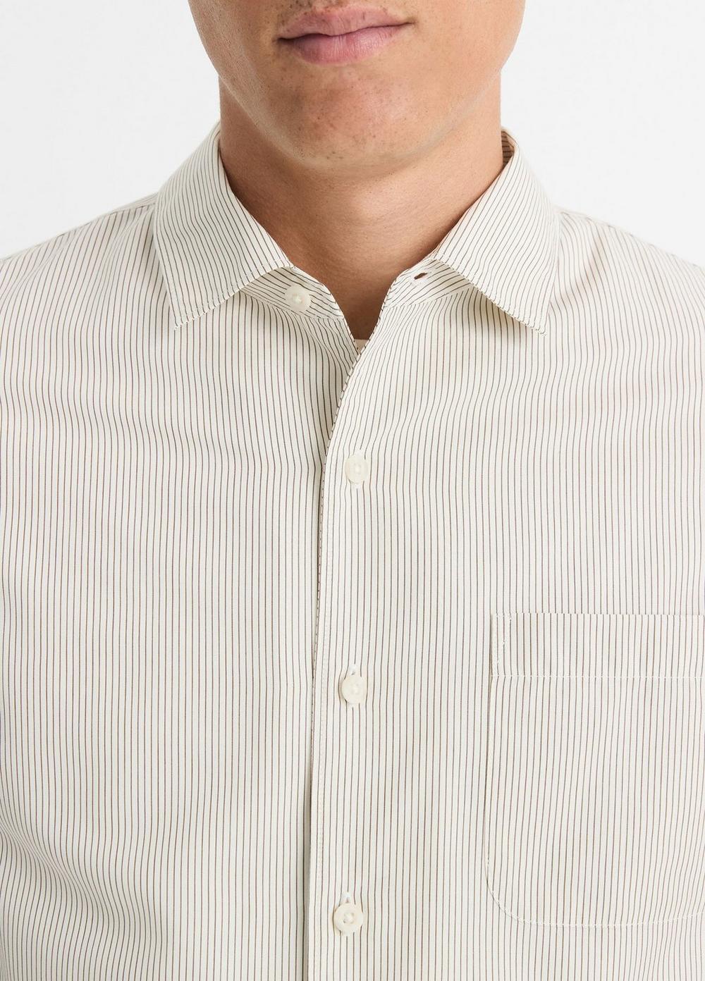 Crafton Stripe Cotton-Blend Shirt Product Image