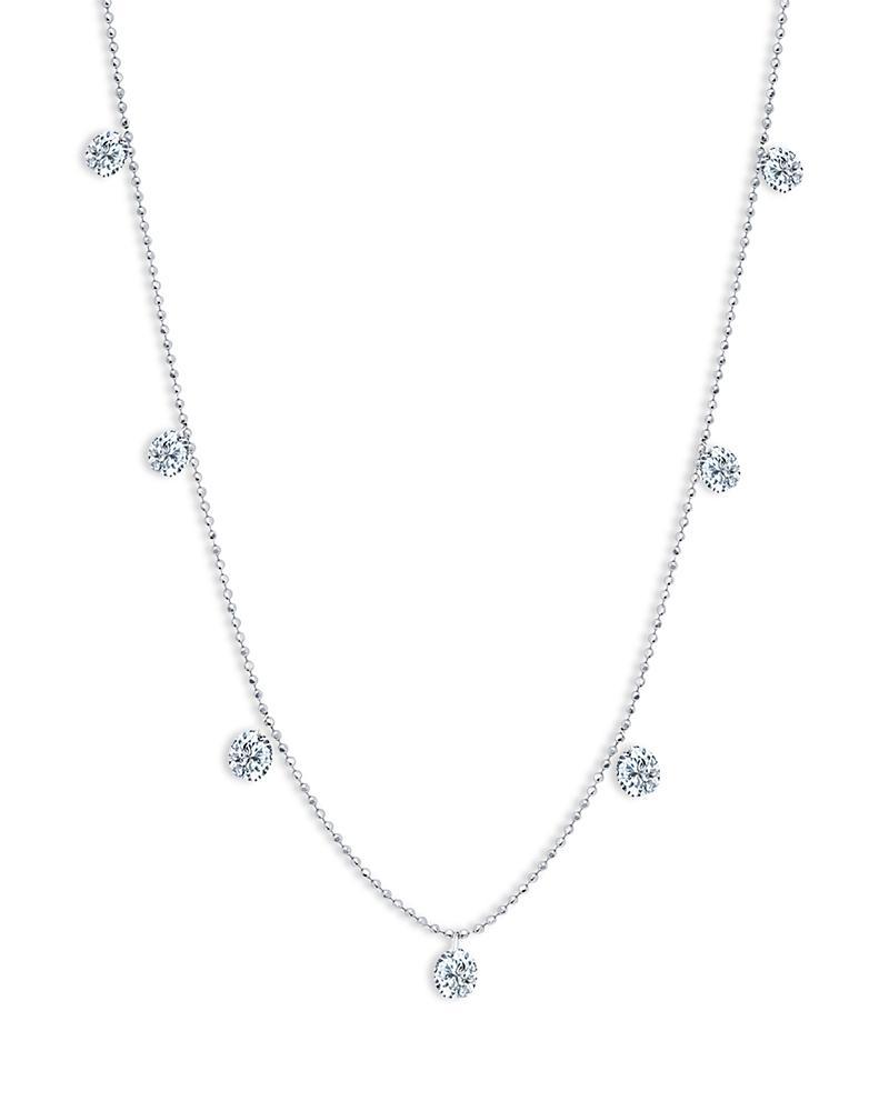 Womens Floating Diamond 18K White Gold & 1.03 TCW Diamond Necklace Product Image