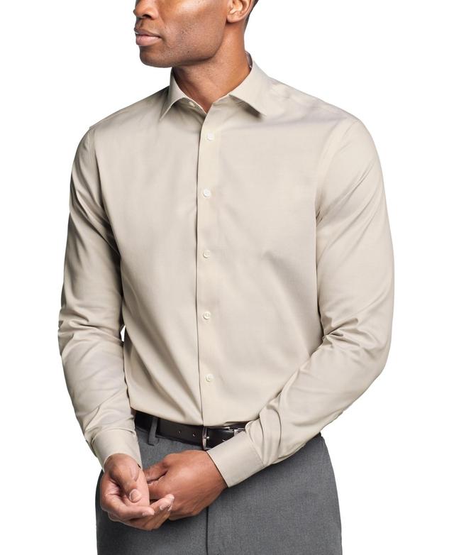 Calvin Klein Mens Steel Plus Regular Fit Modern Pin Cord Dress Shirt Product Image