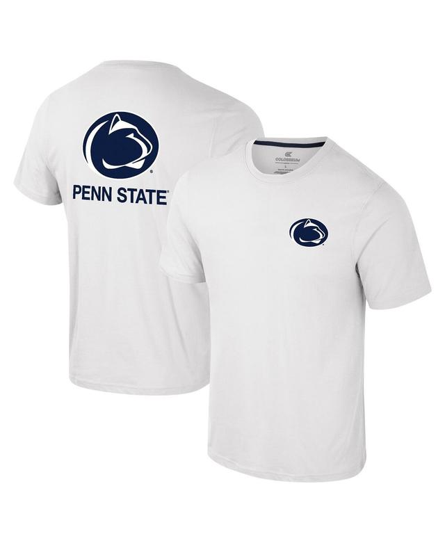 Mens Colosseum Penn State Nittany Lions Logo Lockup 2-Hit Active Blend T-Shirt Product Image