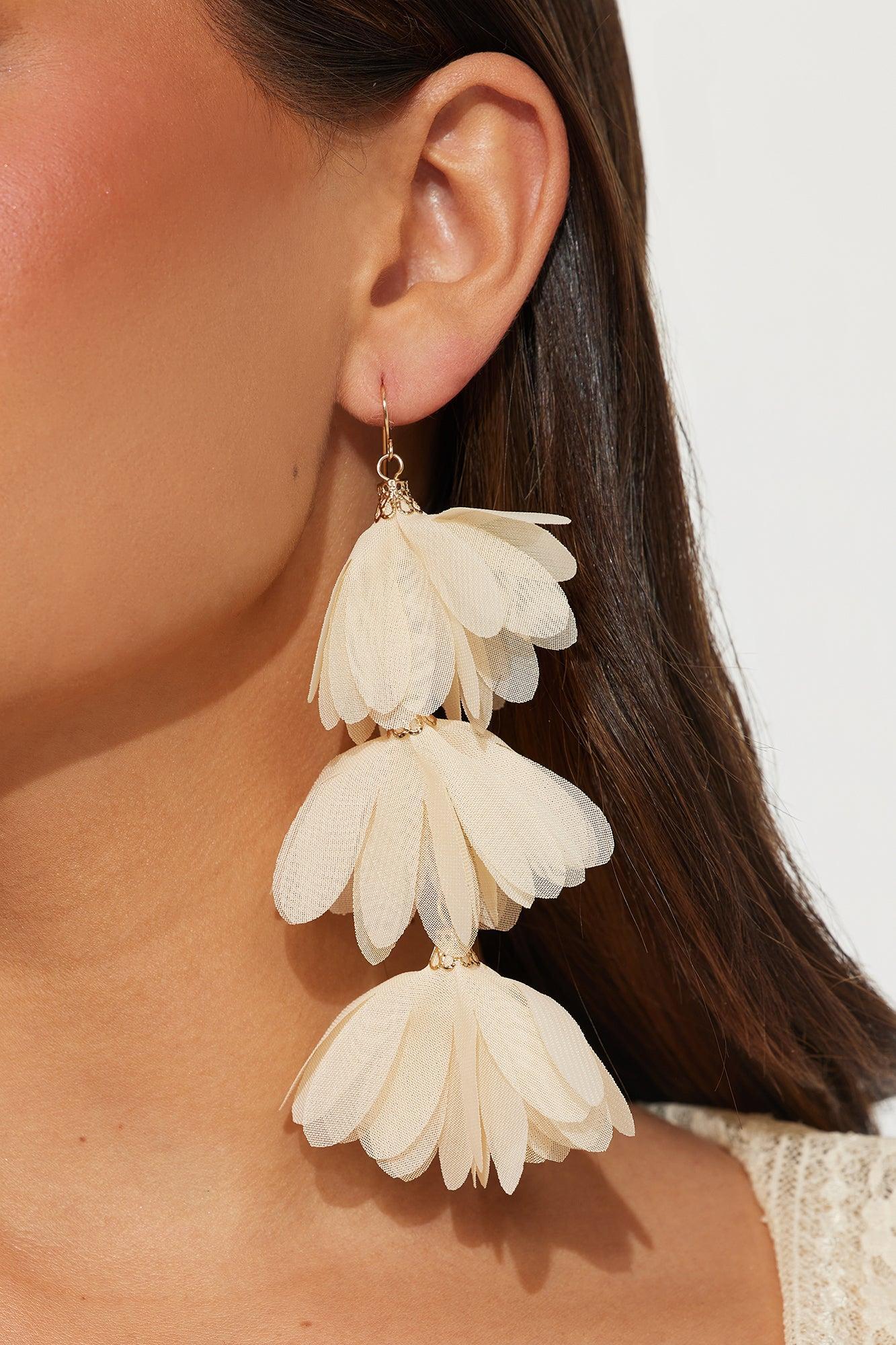 The Time Is Now Earrings  - Ivory Product Image