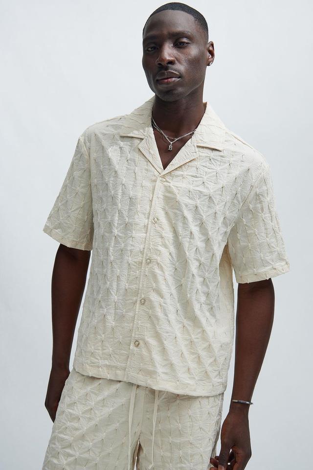 Atticus Textured Shirt - Tan Product Image