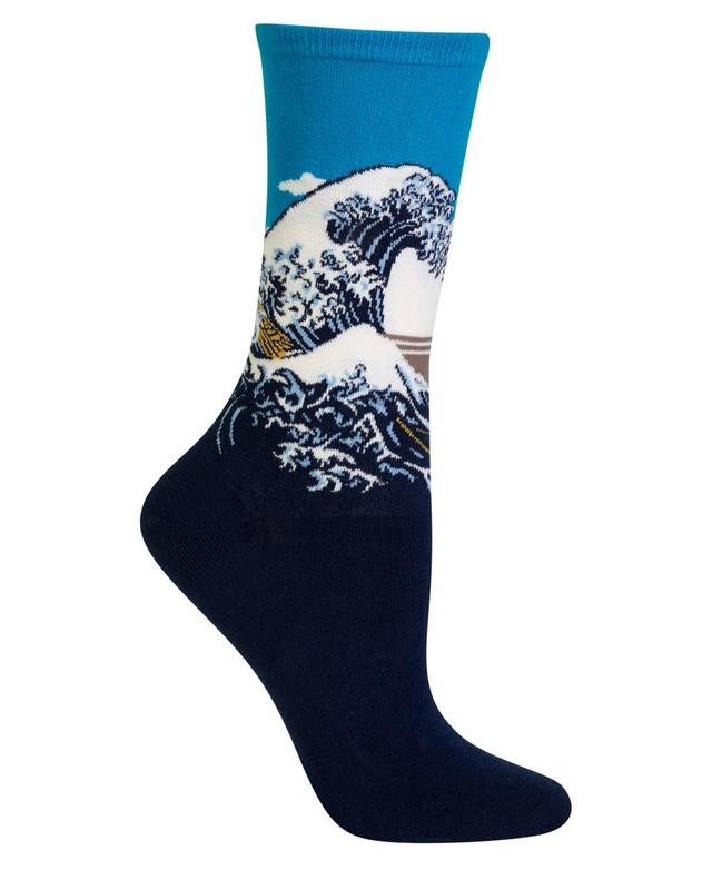 Hot Sox Womens Hokusais Great Wave Fashion Crew Socks Product Image