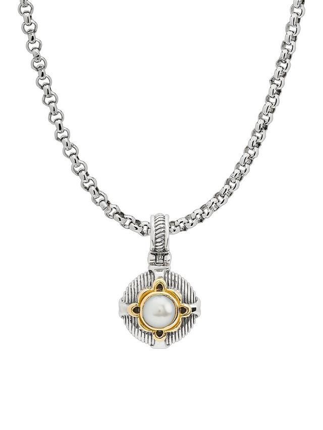 Womens Delos 2.0 Bloom Core 18K Gold, Sterling Silver & Pearl Pendant Product Image