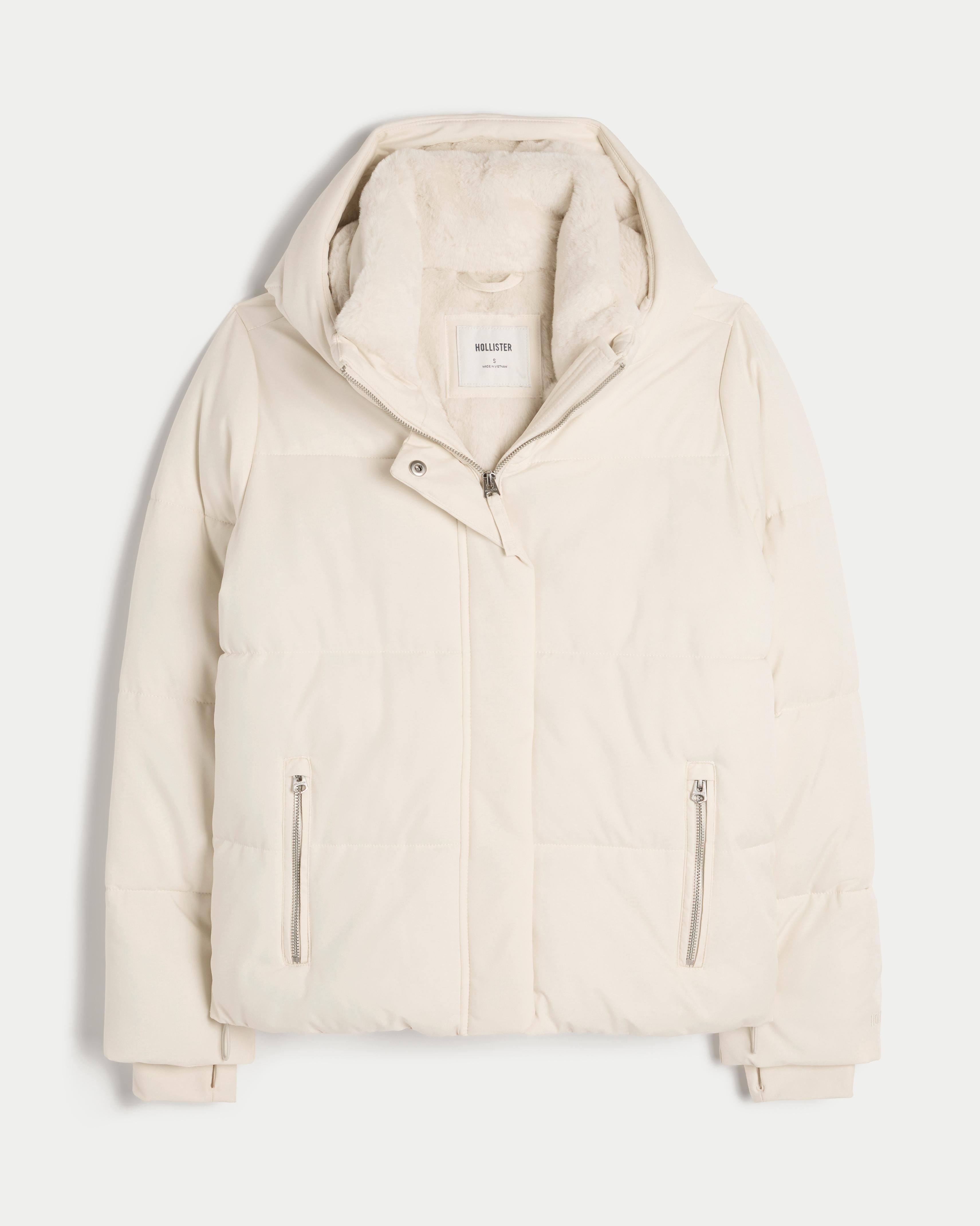 Faux Fur-Lined All-Weather Puffer Jacket Product Image