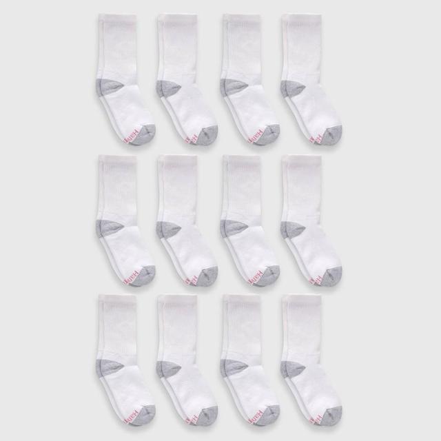 Hanes Womens 10+2 Bonus Pack Cushioned Athletic Crew Socks 5-9 Product Image