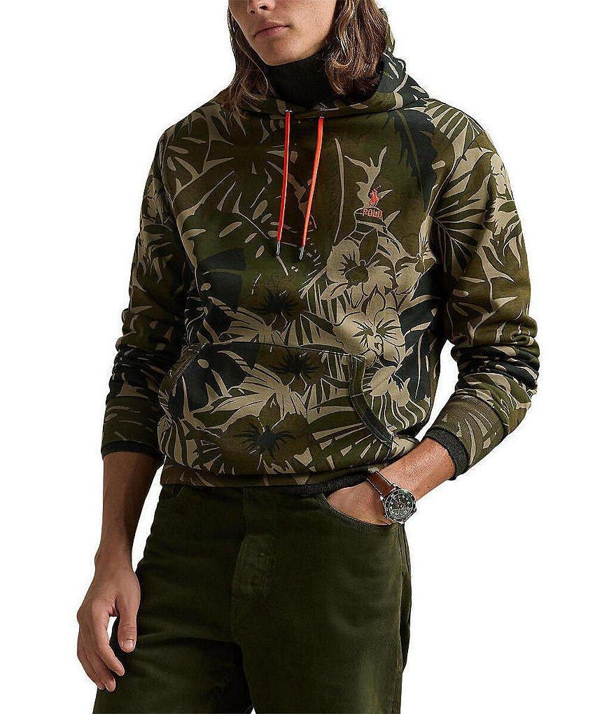 Polo Ralph Lauren Palm-Camo Double-Knit Hoodie Product Image