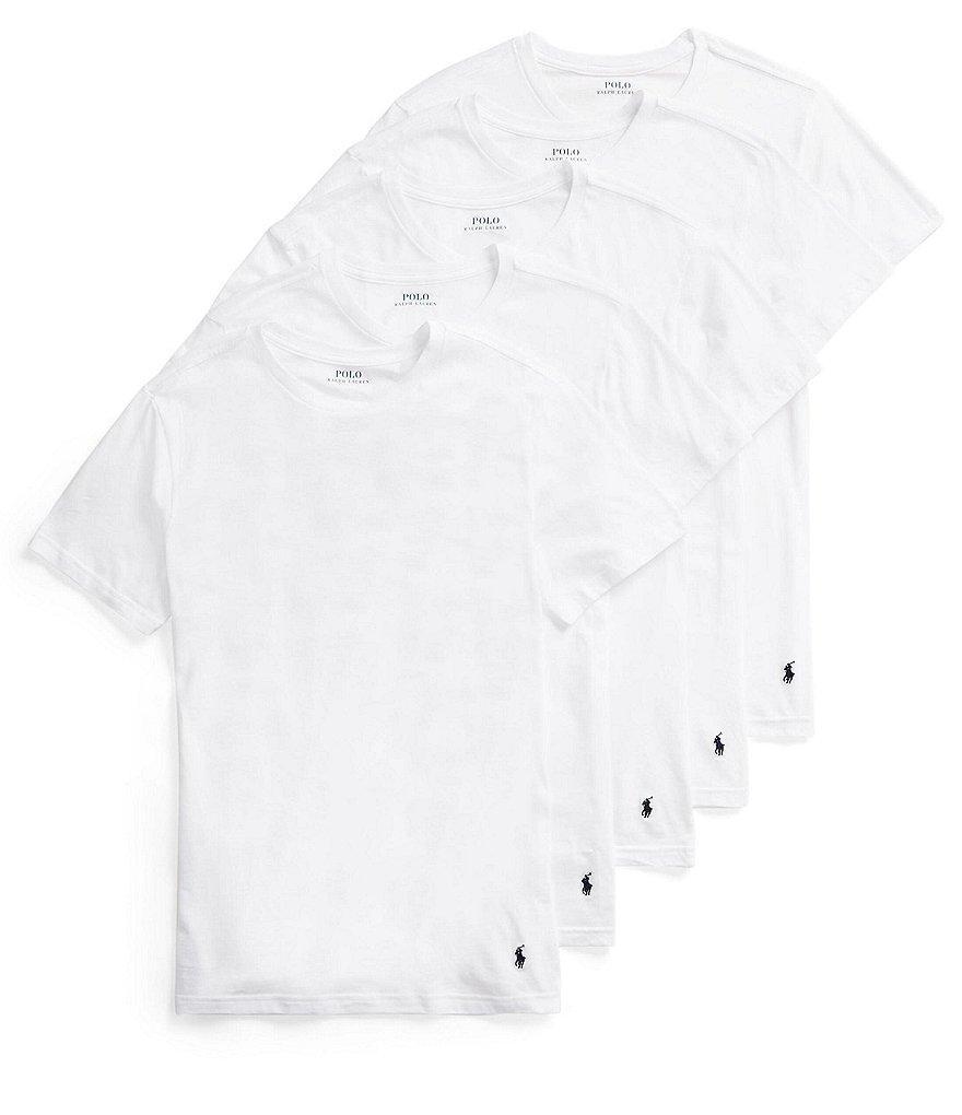 Polo Ralph Lauren Slim Fit Cotton Undershirt 5-Pack Product Image