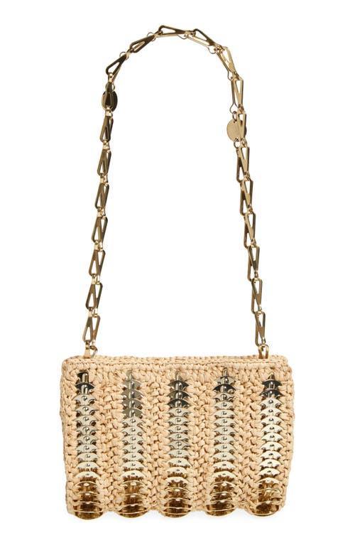 Rabanne - Small Woven Raffia Shoulder Bag - Neutral - OS - Moda Operandi Product Image