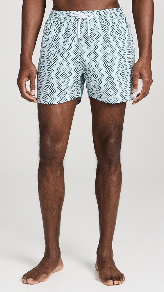 Frescobol Carioca Sport Angra Camada Print Swim Shorts | Shopbop Product Image