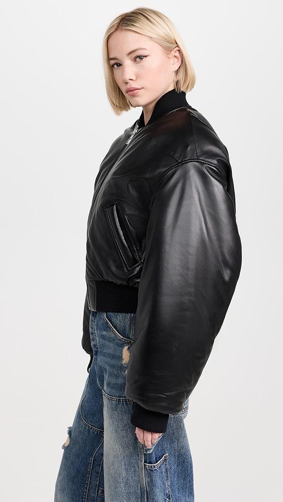 Marc Jacobs Puffy Leather Bomber | Shopbop Product Image