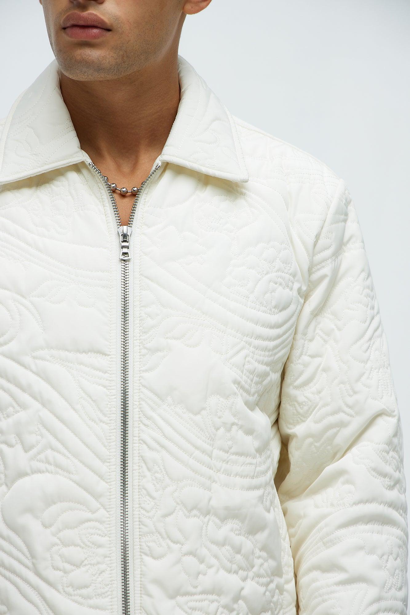 Closer To Sunrise Quilted Jacket - Cream Product Image