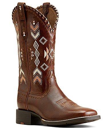 Ariat Womens Round Up Skyler Leather Western Boots Product Image