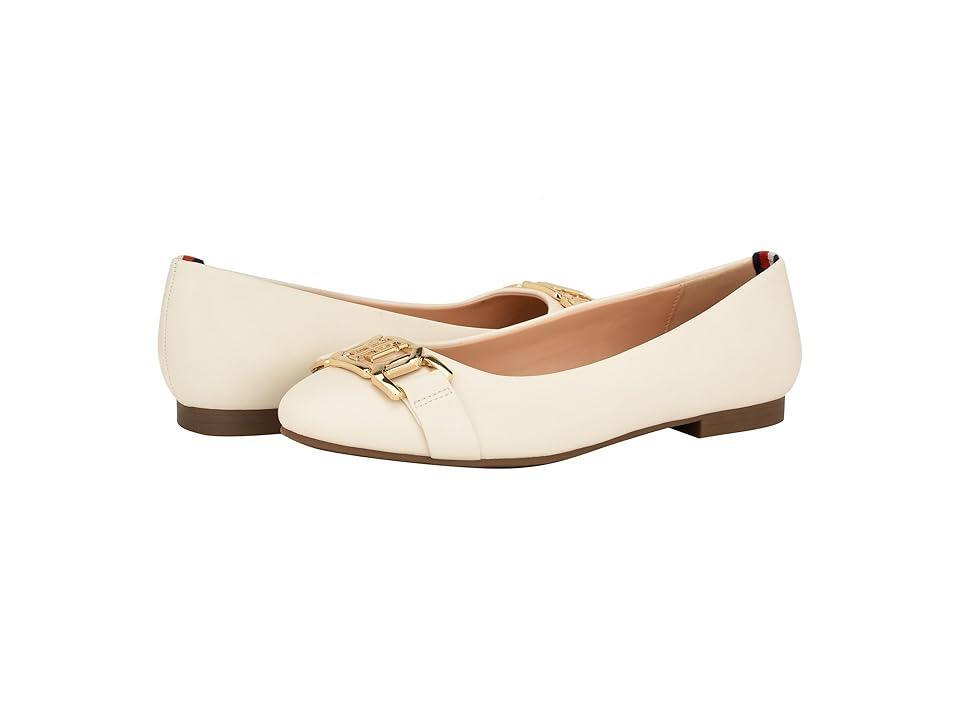 Tommy Hilfiger Gallyne (Ivory) Women's Flat Shoes Product Image