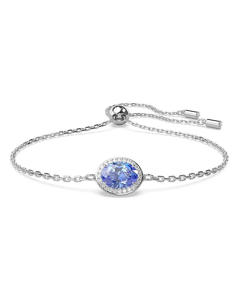 Womens Una Rhodium-Plated & Crystal Bracelet Product Image