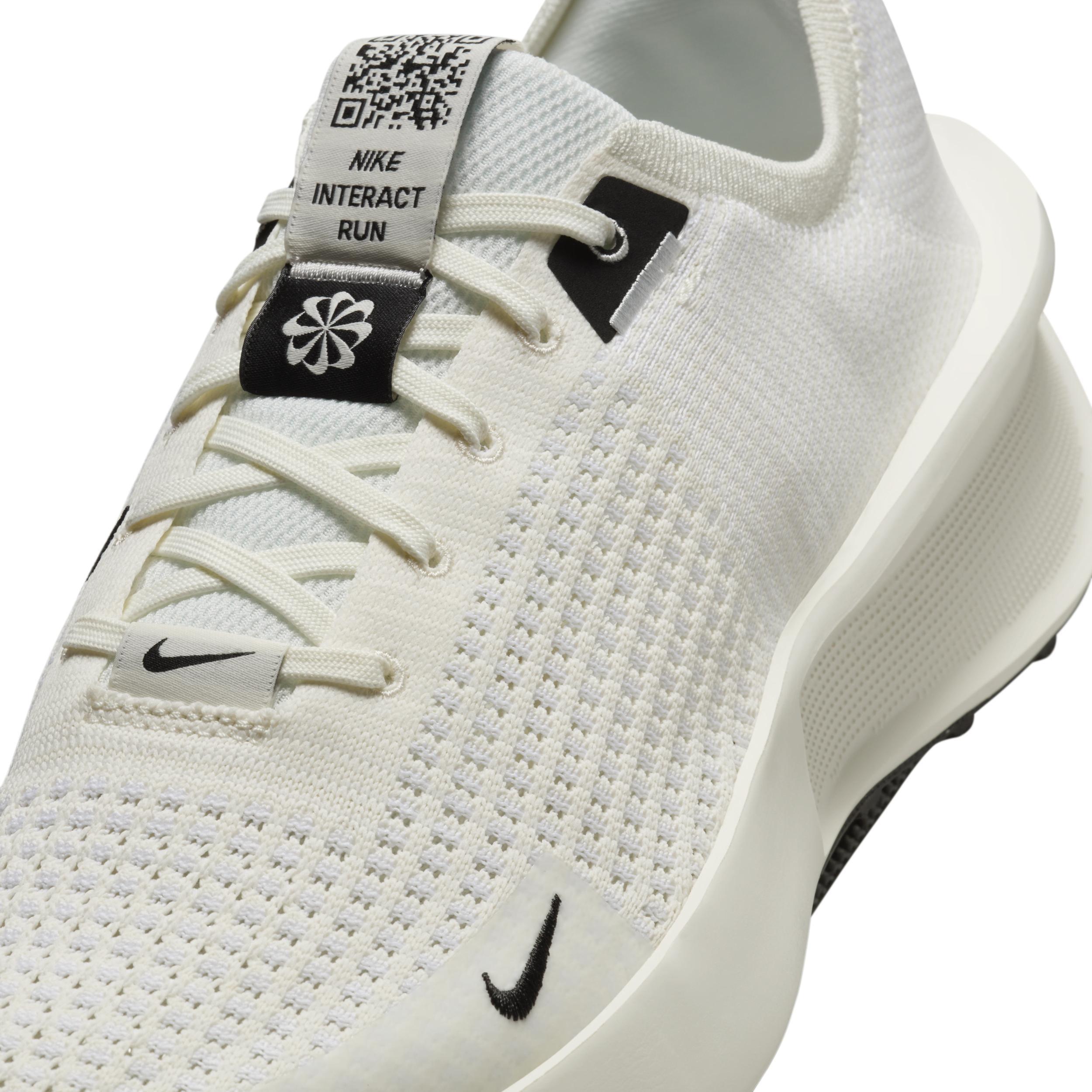 Nike Mens Nike Interact Run - Mens Walking Shoes Black/White Product Image