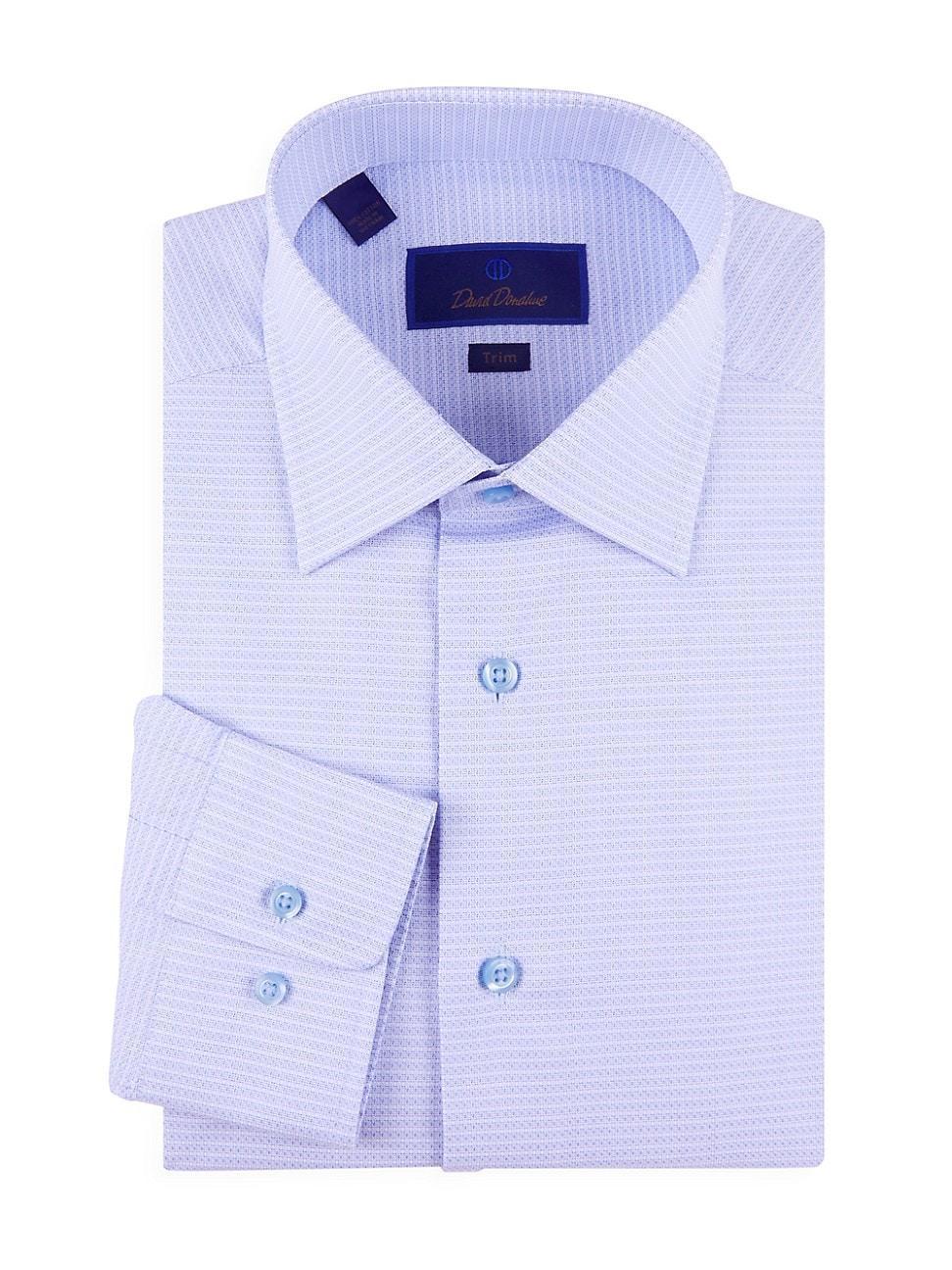 Mens Striped Cotton Dress Shirt Product Image