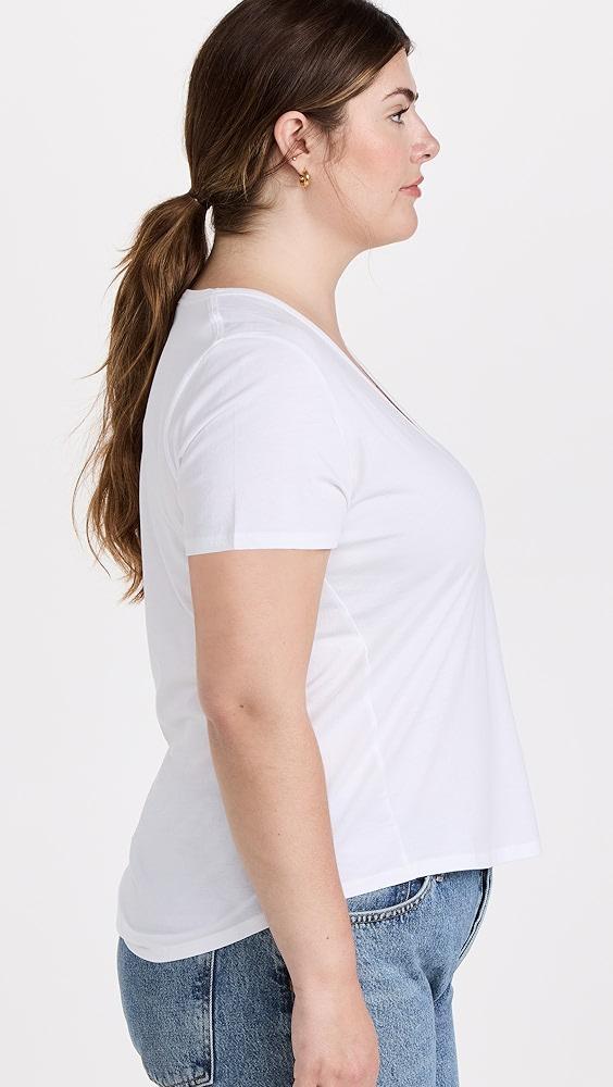 Veronica Beard Jean Cindy V Neck High Low Tee | Shopbop Product Image