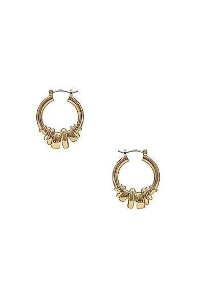 LAURA LOMBARDI Radda Earrings in Metallic Gold Product Image