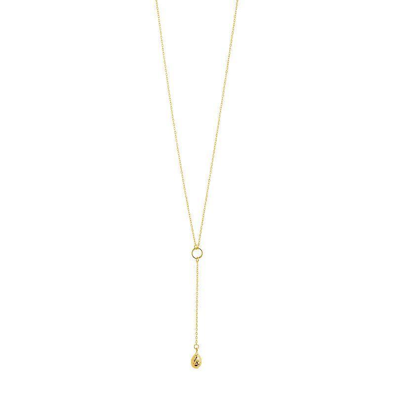 MC Collective Molten Lariat Necklace, Womens, Gold Tone Product Image