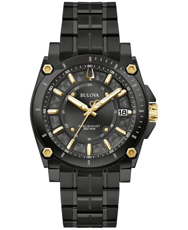 Men's Bulova Icon Black IP Watch with Black Dial (Model: 98B408) Product Image