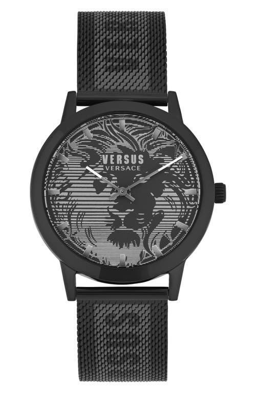 Versus Versace Mens Barbes Domus Two-Tone Stainless Steel Mesh Bracelet Watch 40mm - Rose Gold Product Image