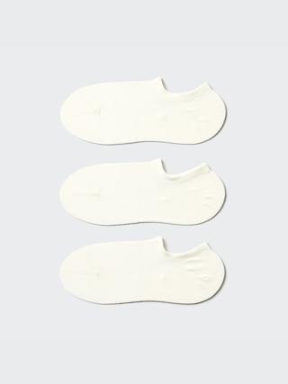 Womens Mesh Footsies (3 Pairs) White US W 7.5-10 UNIQLO US Product Image