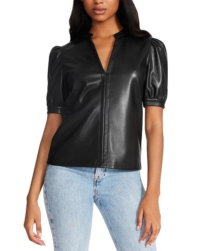 Steve Madden Jane Faux Leather Top Product Image