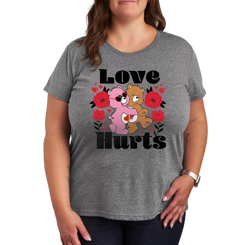 Plus Care Bears Love Hurts Graphic Tee, Womens Product Image