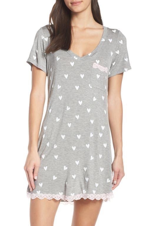 Honeydew All American Heart Print Sleepshirt Product Image