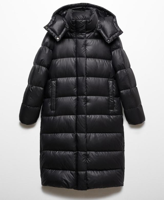 Mango Womens Quilted Long Coat Product Image