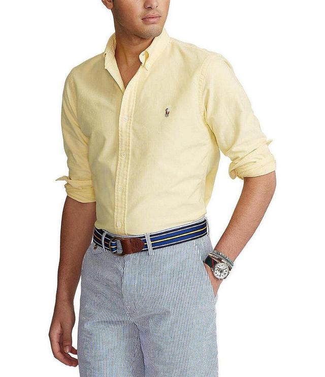 Polo Ralph Lauren Solid Oxford Long-Sleeve Woven Shirt Product Image