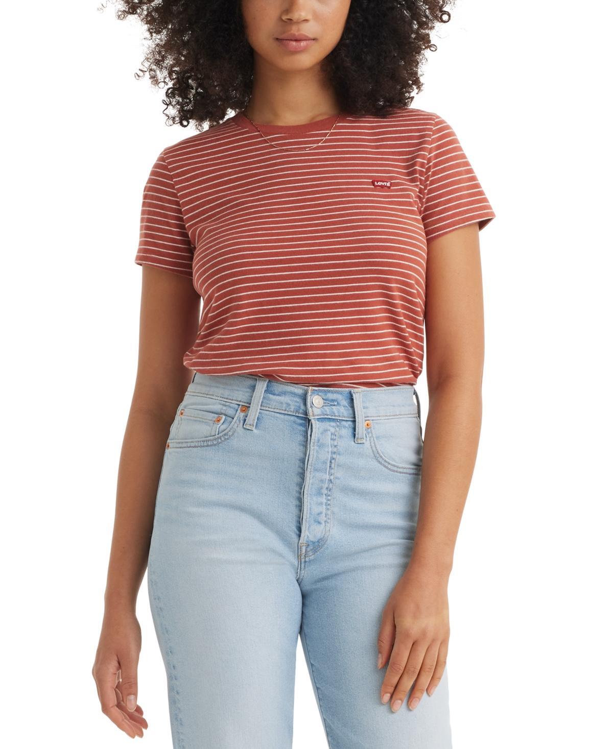 Levis Womens The Perfect Crewneck Cotton T-Shirt Product Image