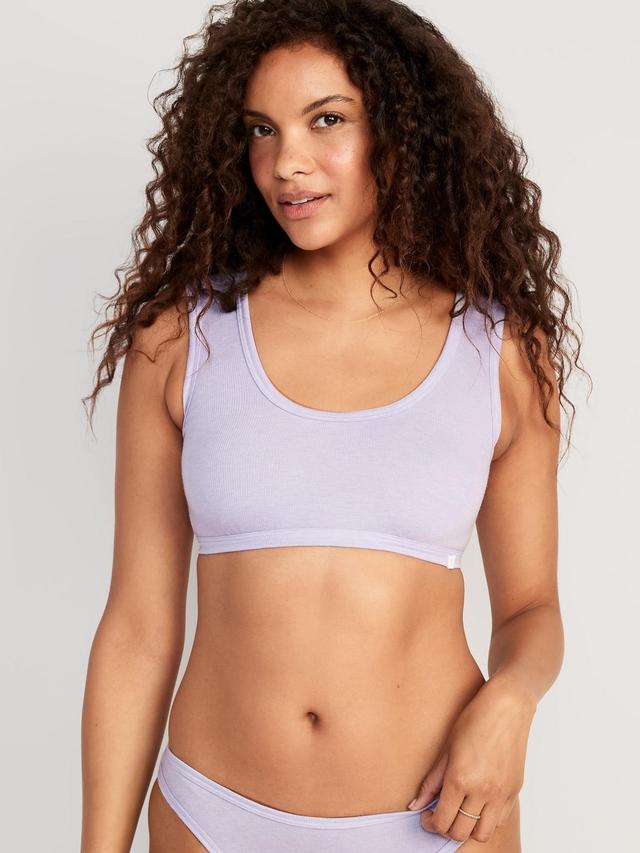 Rib-Knit Bralette Top Product Image