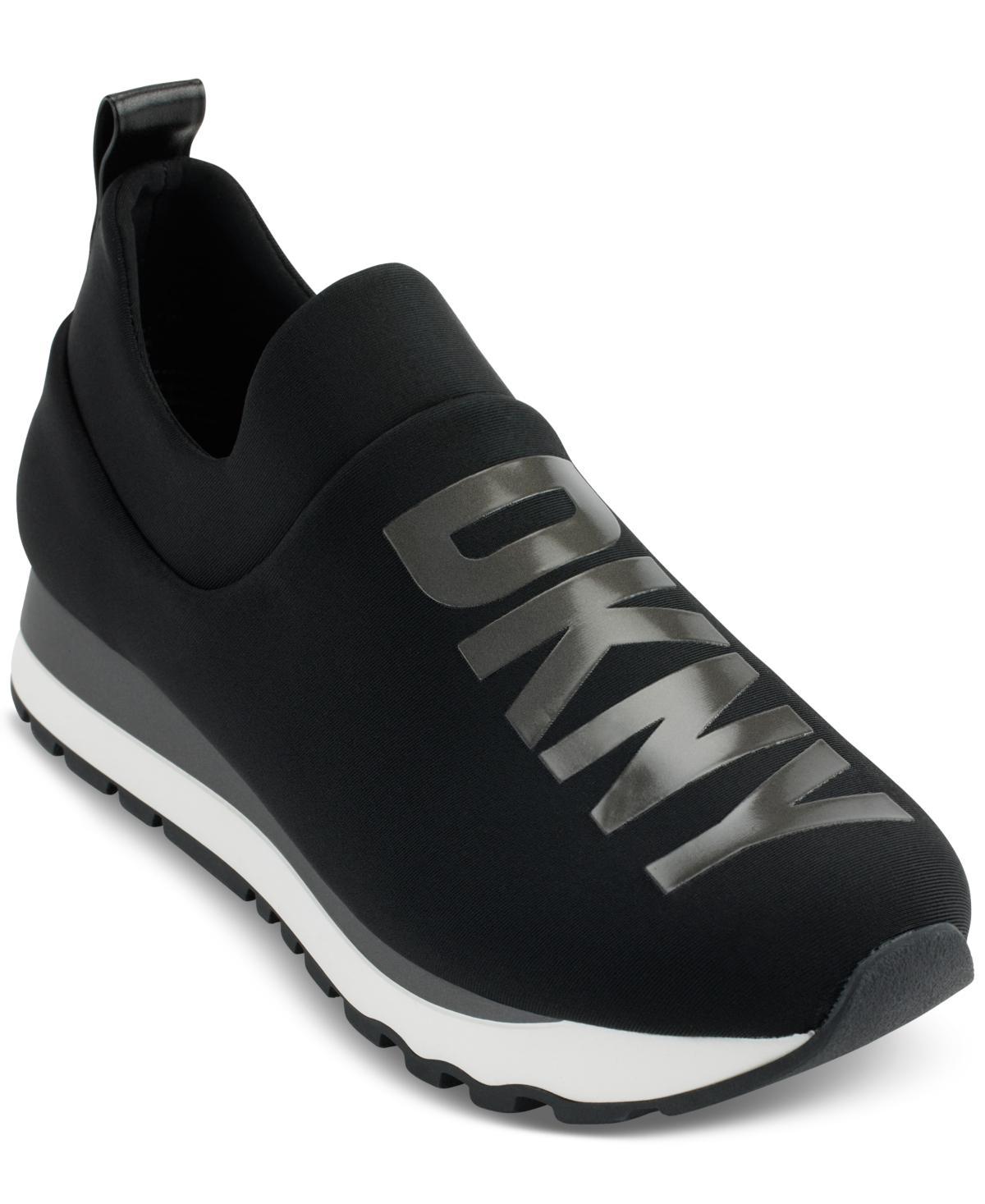 Dkny Womens Jadyn Logo Slip-On Sneakers, Created for Macys - Black/ Product Image