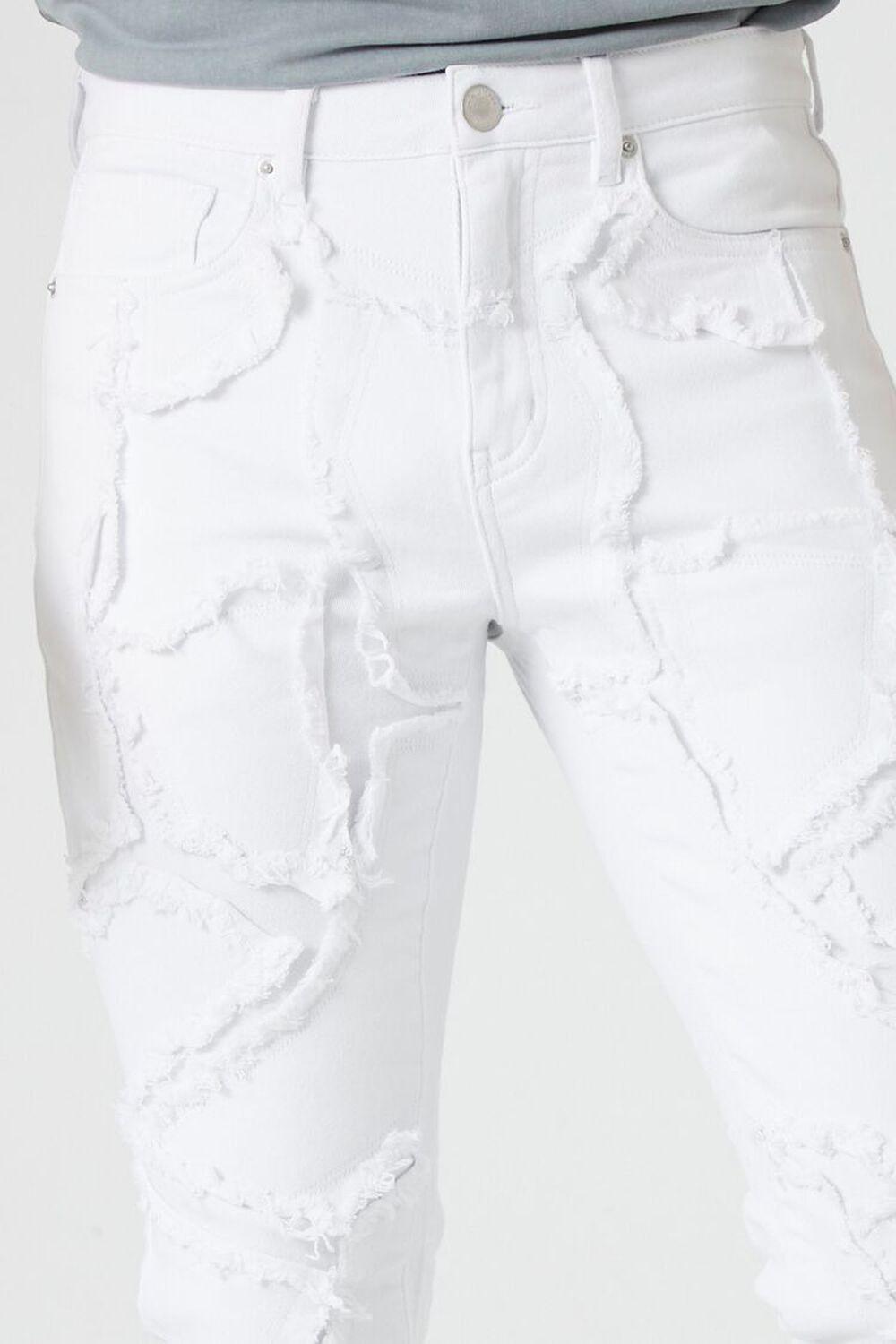 Slim-Fit Frayed-Trim Jeans | Forever 21 Product Image