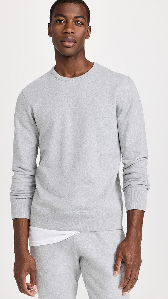 Reigning Champ Midweight Terry Slim Crewneck | Shopbop Product Image